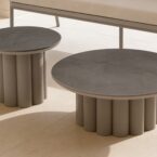 פינת ישיבה דגם לאונרדו בגוון אבן