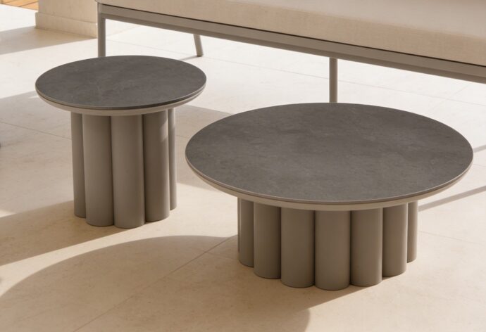 פינת ישיבה דגם לאונרדו בגוון אבן