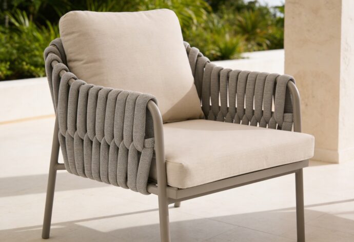 פינת ישיבה דגם לאונרדו בגוון אבן