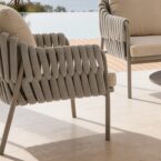 פינת ישיבה דגם לאונרדו בגוון אבן