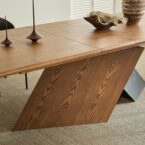 שולחן דגם 'כפיר' בגוון אגוז