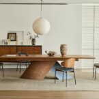 שולחן דגם 'כפיר' בגוון אגוז