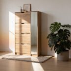 ארון נעליים דגם אילן בגוון אלון