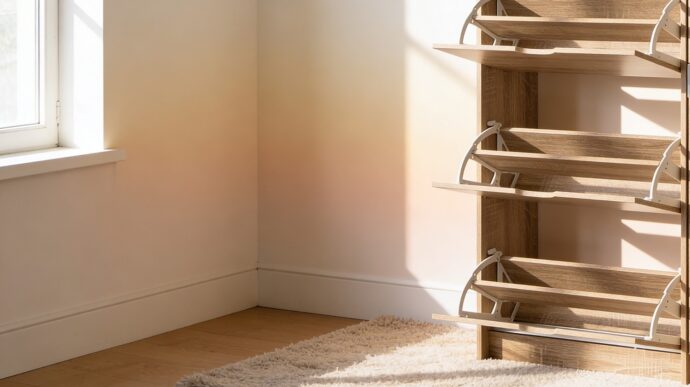 ארון נעליים דגם אילן בגוון אלון