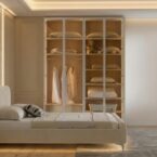 חדר שינה יוקרתי – מיטה גאיה + ארון יהלום