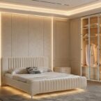 חדר שינה יוקרתי – מיטה גאיה + ארון יהלום