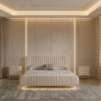 חדר שינה יוקרתי – מיטה גאיה + ארון יהלום