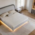 חדר שינה יוקרתי – מיטה ונציה + ארון שירן