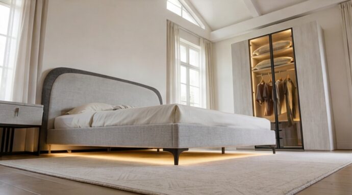 חדר שינה יוקרתי – מיטה ונציה + ארון שירן