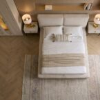 חדר שינה יוקרתי – מיטה בריסל + ארון דניאל