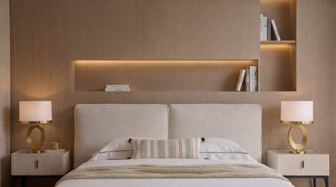 חדר שינה יוקרתי – מיטה בריסל + ארון דניאל