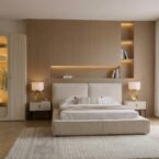 חדר שינה יוקרתי – מיטה בריסל + ארון דניאל