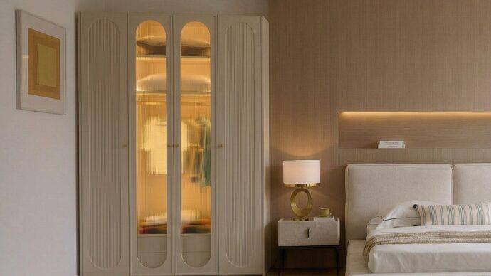 חדר שינה יוקרתי – מיטה בריסל + ארון דניאל