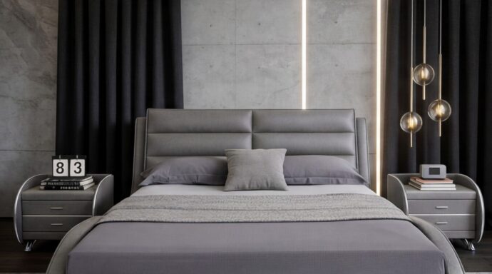 חדר שינה יוקרתי – מיטת טקסס + ארון שירן