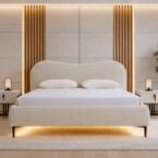 מיטה דגם מעיין - שמנת + מזרן מתנה