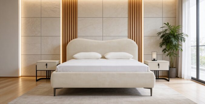 מיטה דגם מעיין - שמנת + מזרן מתנה