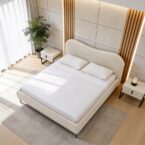 מיטה דגם מעיין - שמנת + מזרן מתנה