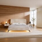 חדר שינה יוקרתי – מיטת מרסיי + ארון אופל