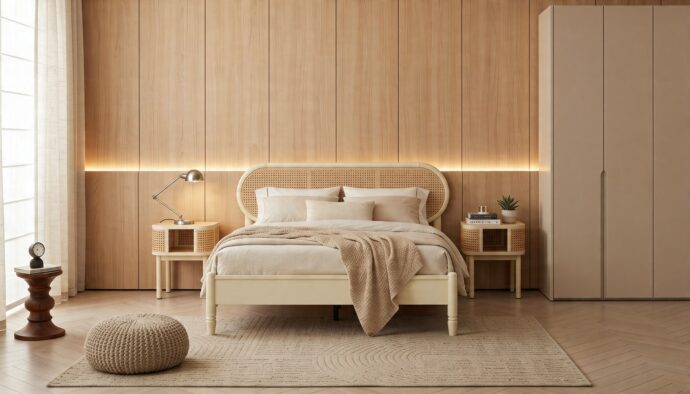 חדר שינה יוקרתי – מיטה נטע + ארון רן