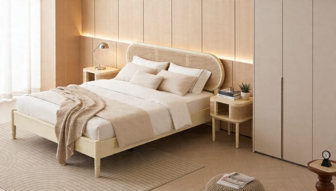 חדר שינה יוקרתי – מיטה נטע + ארון רן