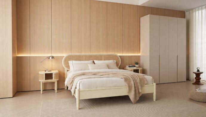 חדר שינה יוקרתי – מיטה נטע + ארון רן