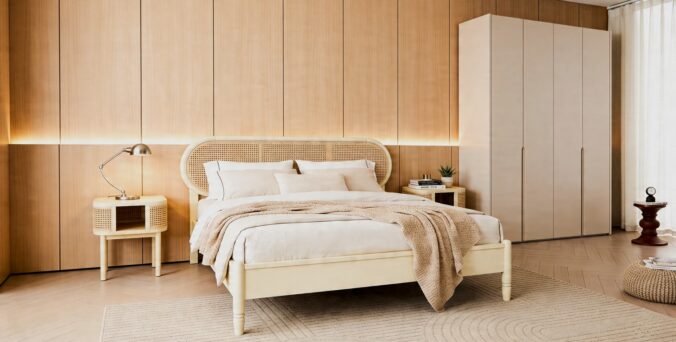 חדר שינה יוקרתי – מיטה נטע + ארון רן