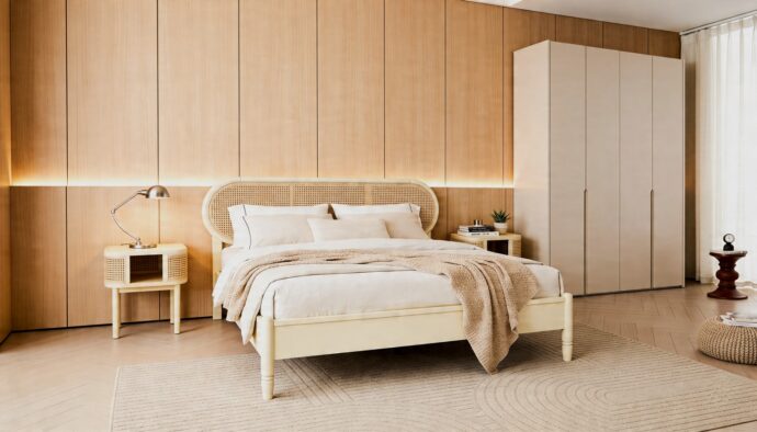 חדר שינה יוקרתי – מיטה נטע + ארון רן