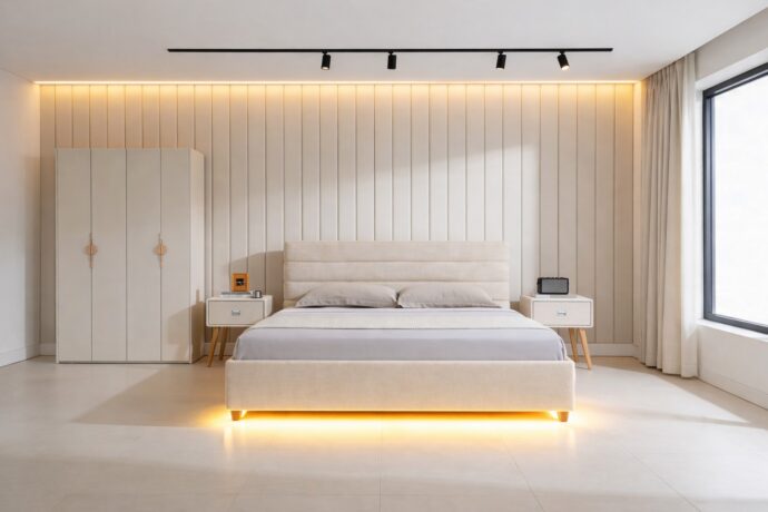 חדר שינה יוקרתי – מיטה עדן + ארון בראשית