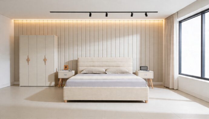 חדר שינה יוקרתי – מיטה עדן + ארון בראשית