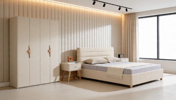 חדר שינה יוקרתי – מיטה עדן + ארון בראשית