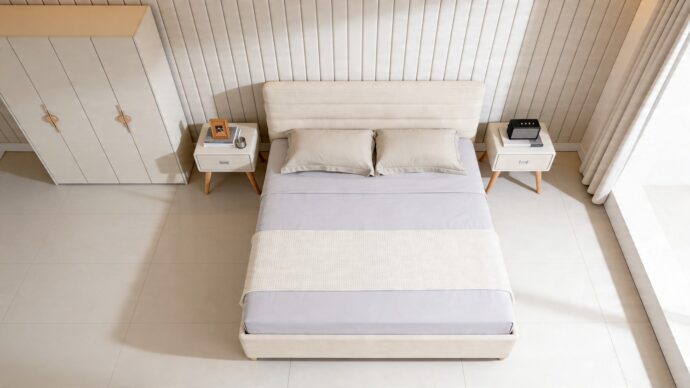 חדר שינה יוקרתי – מיטה עדן + ארון בראשית