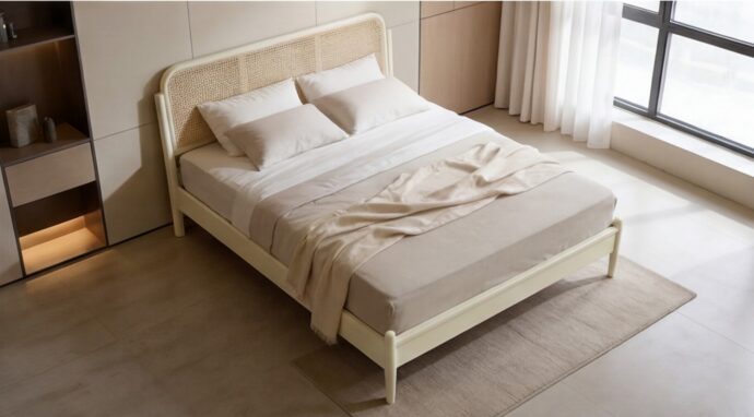 מיטה דגם תבור שמנת + מזרן מתנה