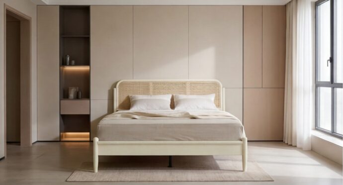 מיטה דגם תבור שמנת + מזרן מתנה