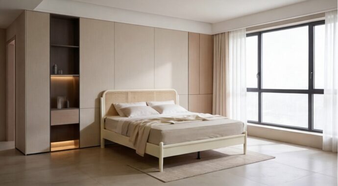 מיטה דגם תבור שמנת + מזרן מתנה