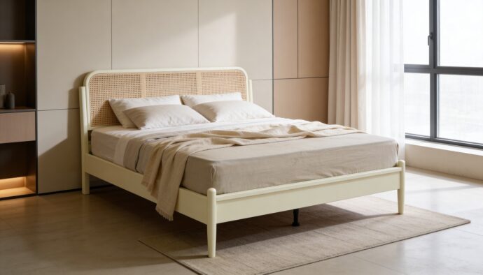 מיטה דגם תבור שמנת + מזרן מתנה