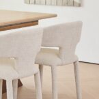 שולחן דגם 'כפיר' בגוון אגוז + שמנת