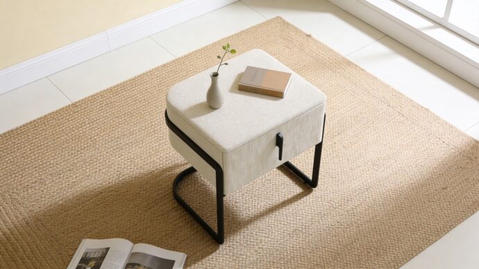 שידה דגם מעיין - בגוון שמנת